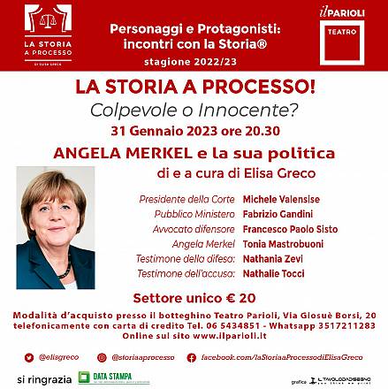 La storia a processo! colpevole o innocente? angela merkel e la sua politica